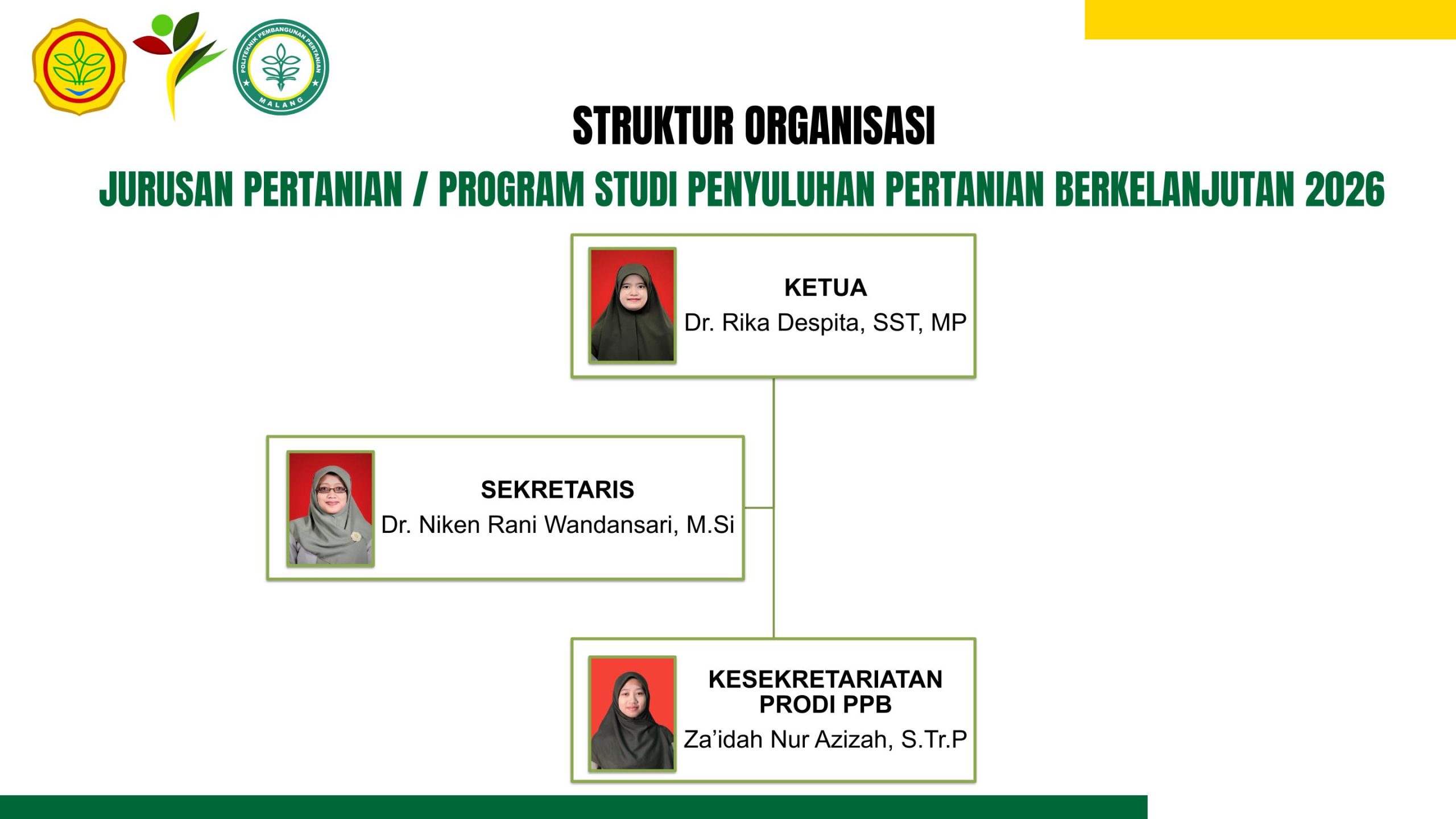 Struktur Organisasi Jurtan Prodi PPB 2026
